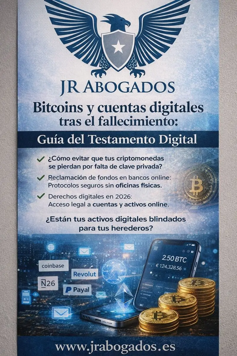 ¿Qué pasa con tus Bitcoins y cuentas bancarias online si falleces? Guía del Testamento Digital 2026