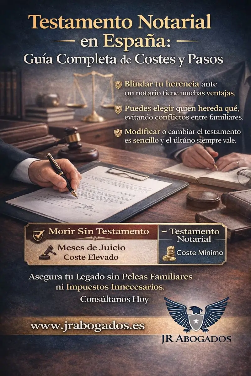 Testamento notarial: qué es, cuánto cuesta y cuándo hacerlo en España